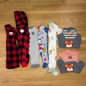 Baby Boy 3m Outfit Pajama Sleeper, Carters, NWT Burts Bees, One Piece, Mickey